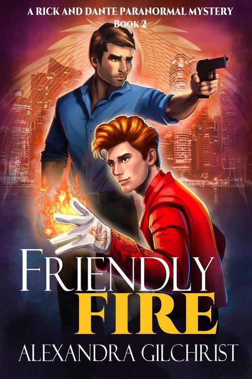 Produktbild: Friendly Fire (A Rick and Dante Paranormal Mystery, #2)
