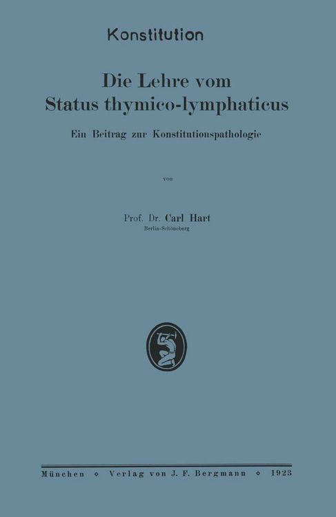 Produktbild: Die Lehre vom Status thymico-lymphaticus