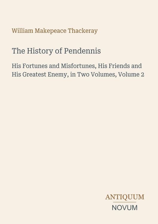 Produktbild: The History of Pendennis