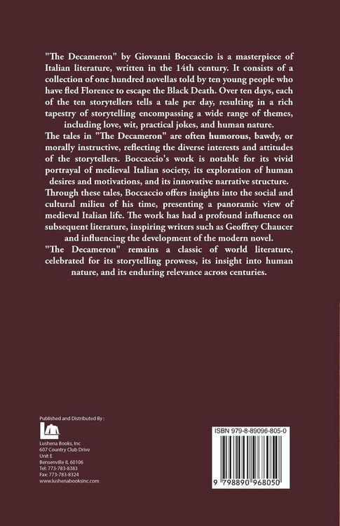 Produktbild: The Decameron of Giovanni Boccaccio