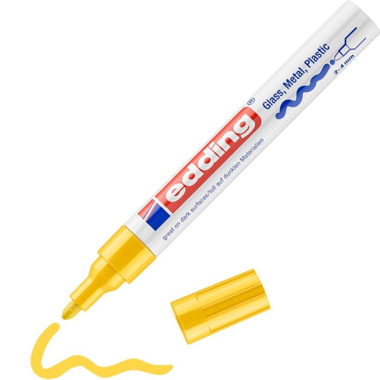 Produktbild: Edding 750 4-750-9-005 Lackmarker Gelb 2 mm, 4mm