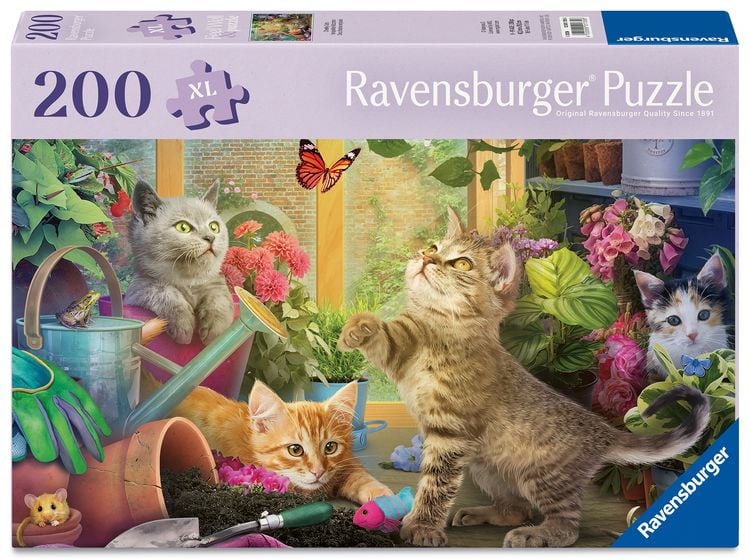 Produktbild: Feel Well & Puzzle 200 Teile - Verspielte K&auml;tzchen