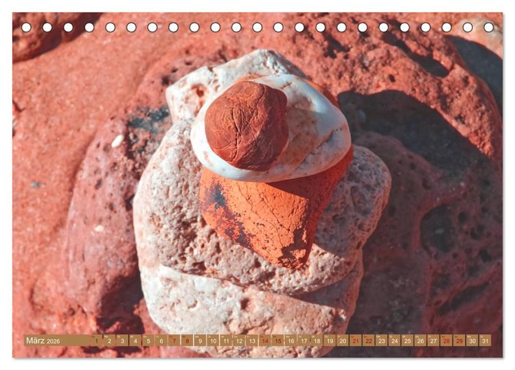 Produktbild: Balance des Steins (Tischkalender 2026 DIN A5 quer), CALVENDO Monatskalender