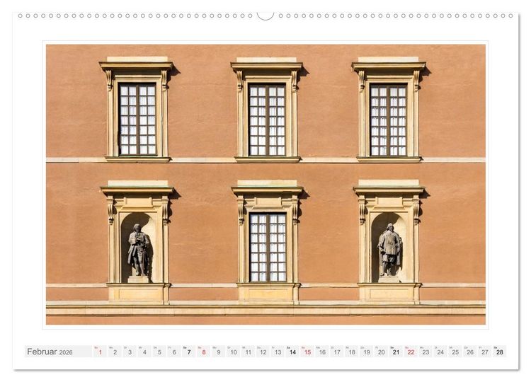 Produktbild: Architektur. Imposante Fassaden (hochwertiger Premium Wandkalender 2026 DIN A2 quer), Kunstdruck in Hochglanz