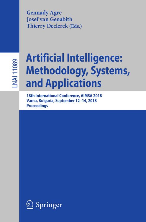 Produktbild: Artificial Intelligence: Methodology, Systems, and Applications