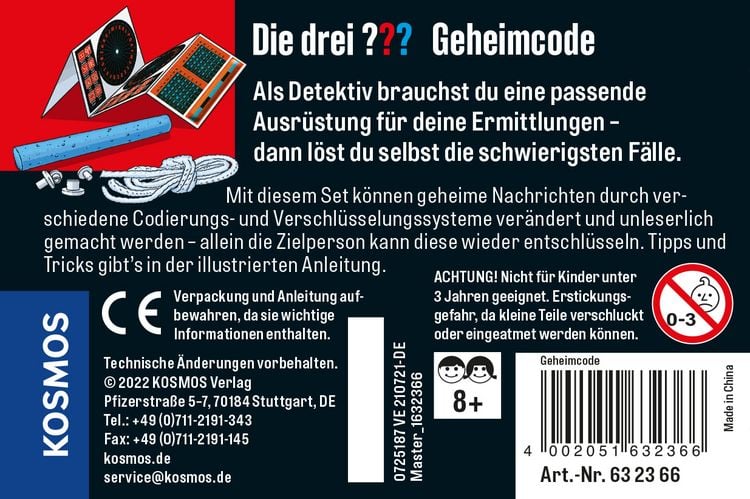 Produktbild: Die drei ??? Geheimcode (kl. Dose)