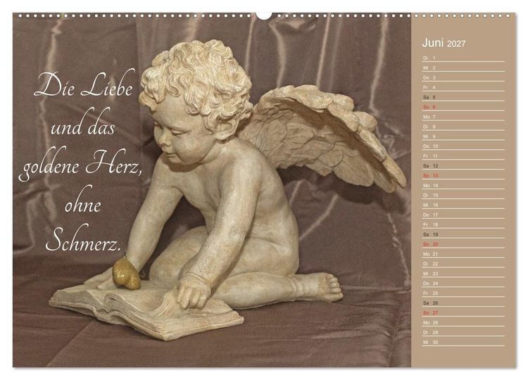 Produktbild: Engel - Die Worte der Liebe (Wandkalender 2027 DIN A2 quer), CALVENDO Monatskalender