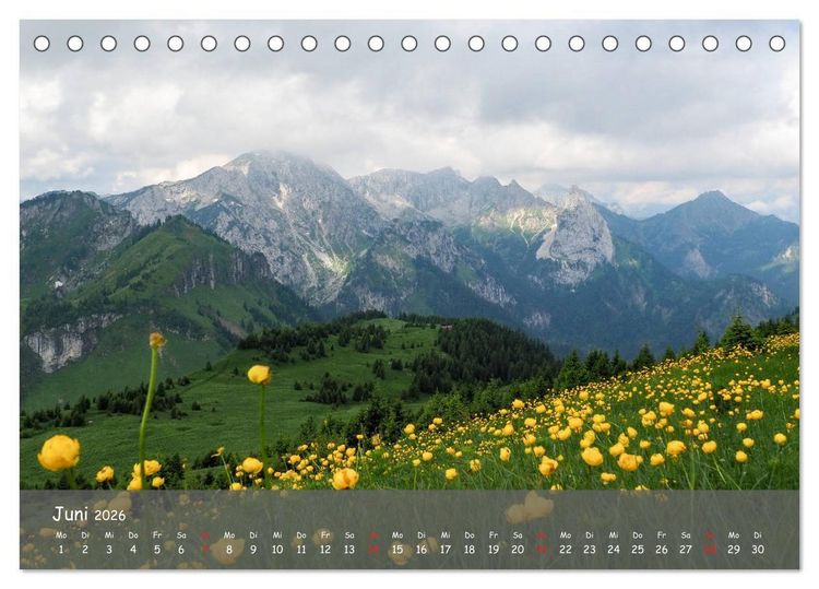Produktbild: Ammergauer Alpen (Tischkalender 2026 DIN A5 quer), CALVENDO Monatskalender