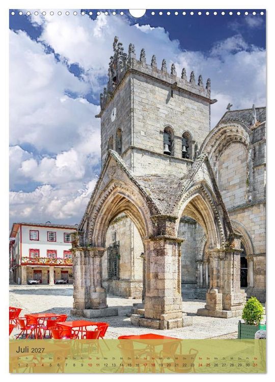 Produktbild: Die Stadt Guimar&atilde;es liegt im Norden Portugals im Distrikt Braga. (Wandkalender 2027 DIN A3 hoch), CALVENDO Monatskalender