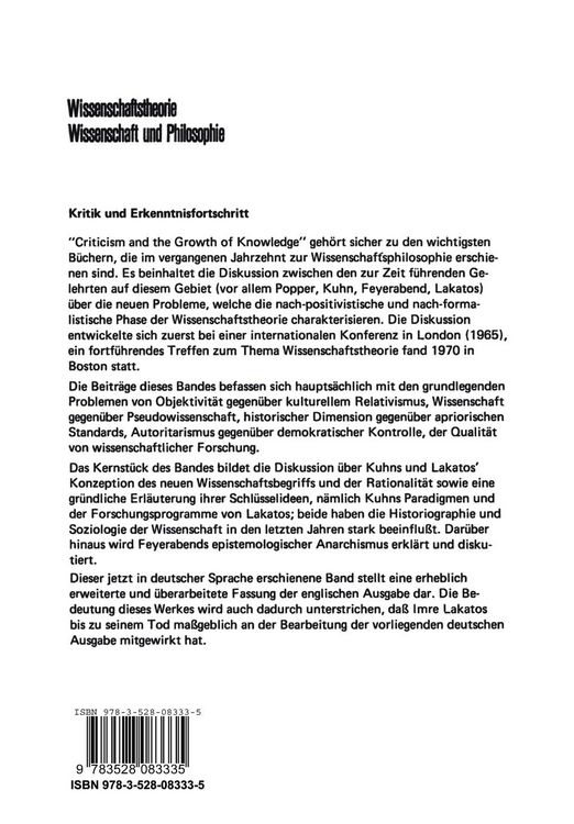 Produktbild: Kritik und Erkenntnisfortschritt