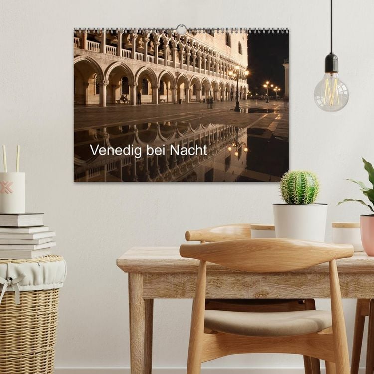 Produktbild: Venedig bei Nacht (Wandkalender 2026 DIN A3 quer), CALVENDO Monatskalender