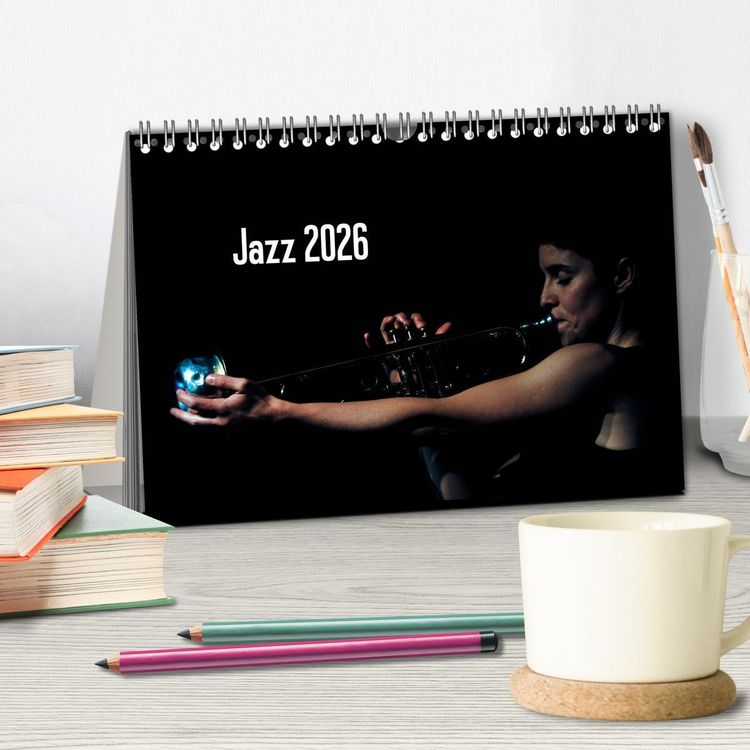 Produktbild: Jazz 2026 (Tischkalender 2026 DIN A5 quer), CALVENDO Monatskalender