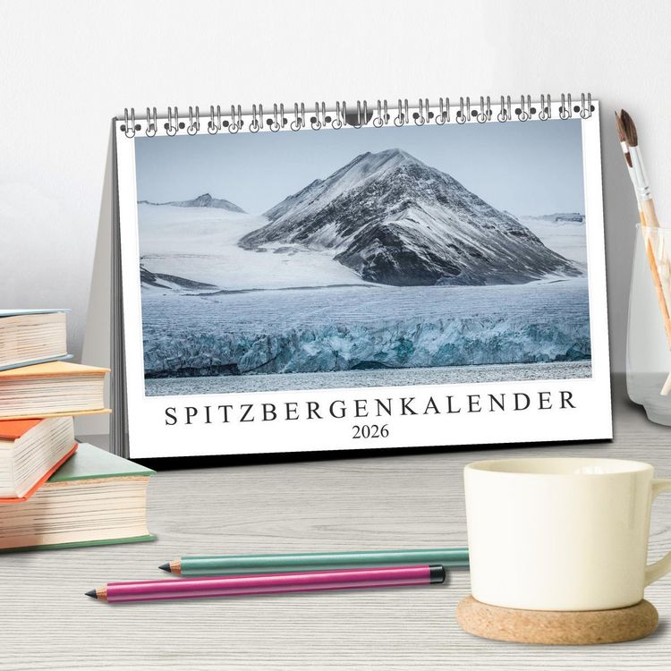 Produktbild: Spitzbergenkalender (Tischkalender 2026 DIN A5 quer), CALVENDO Monatskalender