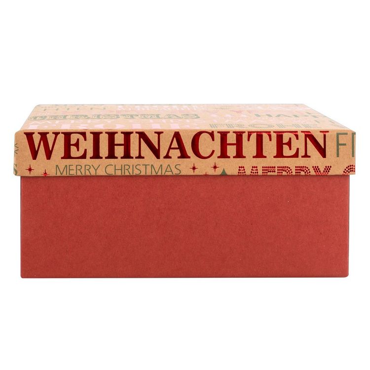 Produktbild: Idena Geschenkbox Frohe Weihnachten / Happy New Year 20x15x9cm