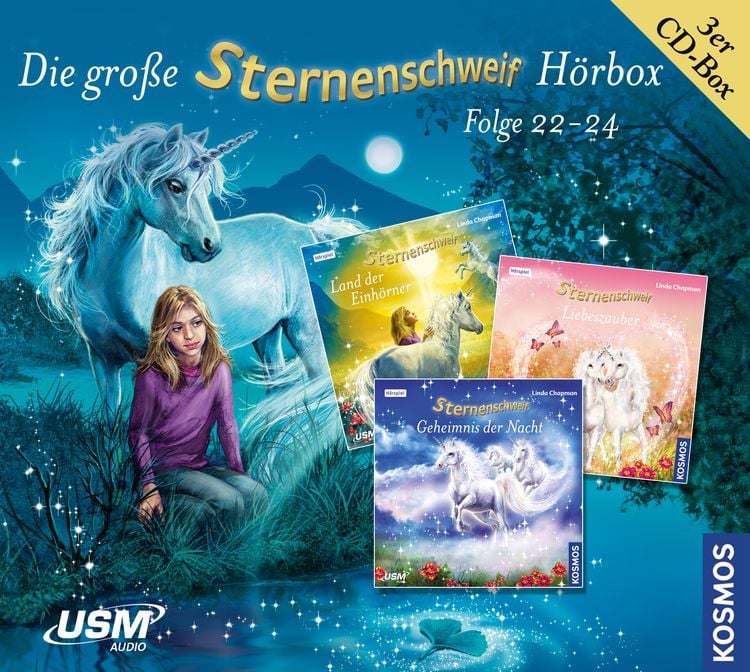 Produktbild: Die gro&szlig;e Sternenschweif H&ouml;rbox Folgen 22-24 (3 Audio CDs)