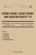 Produktbild: String Theory, Gauge Theory and Quantum Gravity '93 - Proceedings of the Trieste Spring School and Workshop