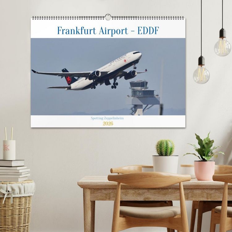 Produktbild: Frankfurt Airport - EDDF (Wandkalender 2026 DIN A2 quer), CALVENDO Monatskalender