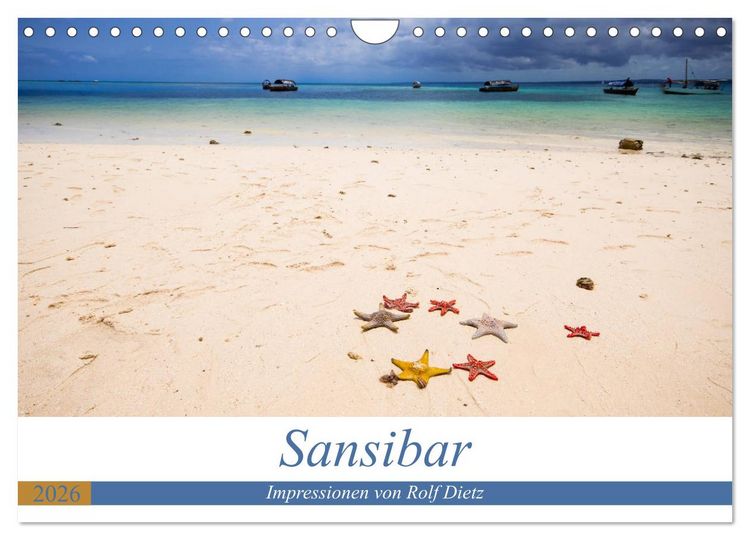 Produktbild: Sansibar - Impressionen von Rolf Dietz (Wandkalender 2026 DIN A4 quer), CALVENDO Monatskalender