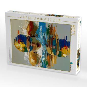 Produktbild: CALVENDO Puzzle Schwimmen, ein visueller Rhythmus aus K&ouml;rper und Farbe | 1000 Teile Lege-Gr&ouml;&szlig;e 64x48cm Foto-Puzzle f&uuml;r gl&uuml;ckliche Stunden