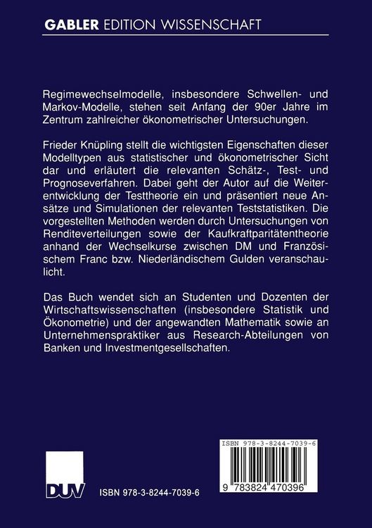 Produktbild: Regimewechselmodelle