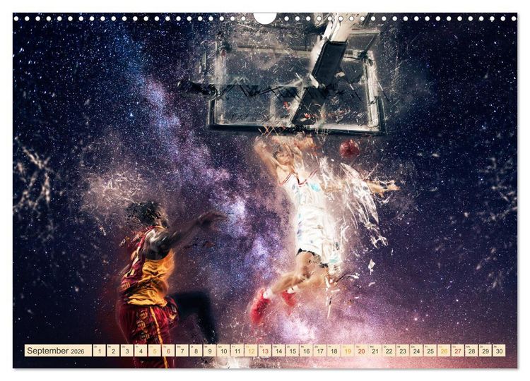 Produktbild: Basketball extrem (Wandkalender 2026 DIN A3 quer), CALVENDO Monatskalender