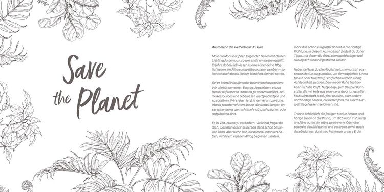 Produktbild: Save the Planet &ndash; Das Ausmalbuch &ndash; Colors for Future!