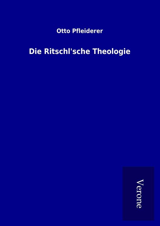 Produktbild: Die Ritschl'sche Theologie