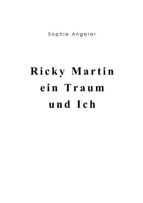 Produktbild: Ricky Martin, ein Traum und Ich
