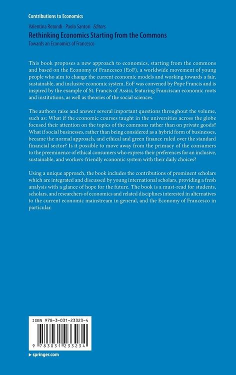 Produktbild: Rethinking Economics Starting from the Commons