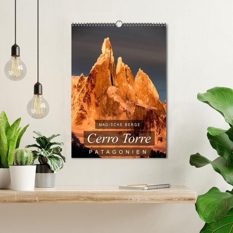 Produktbild: Magische Berge Patagoniens: Cerro Torre (Wandkalender 2026 DIN A3 hoch), CALVENDO Monatskalender
