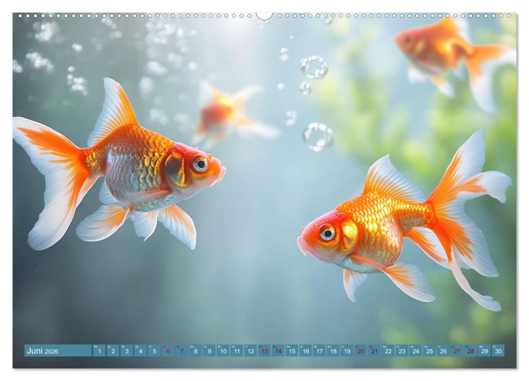 Produktbild: Tiefenentspanntes Aquarium (hochwertiger Premium Wandkalender 2026 DIN A2 quer), Kunstdruck in Hochglanz