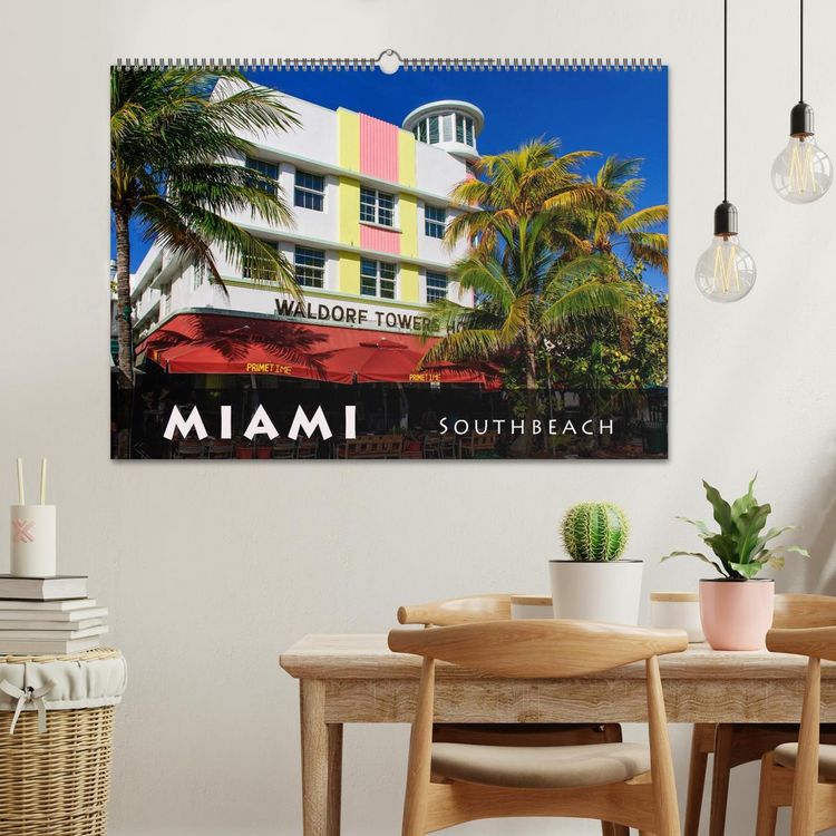 Produktbild: Miami South Beach (Wandkalender 2026 DIN A2 quer), CALVENDO Monatskalender