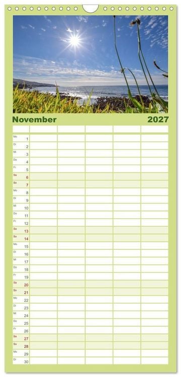 Produktbild: Familienplaner 2027 - Azoreninsel S&atilde;o Miguel mit 5 Spalten (Wandkalender, 21 x 45 cm) CALVENDO