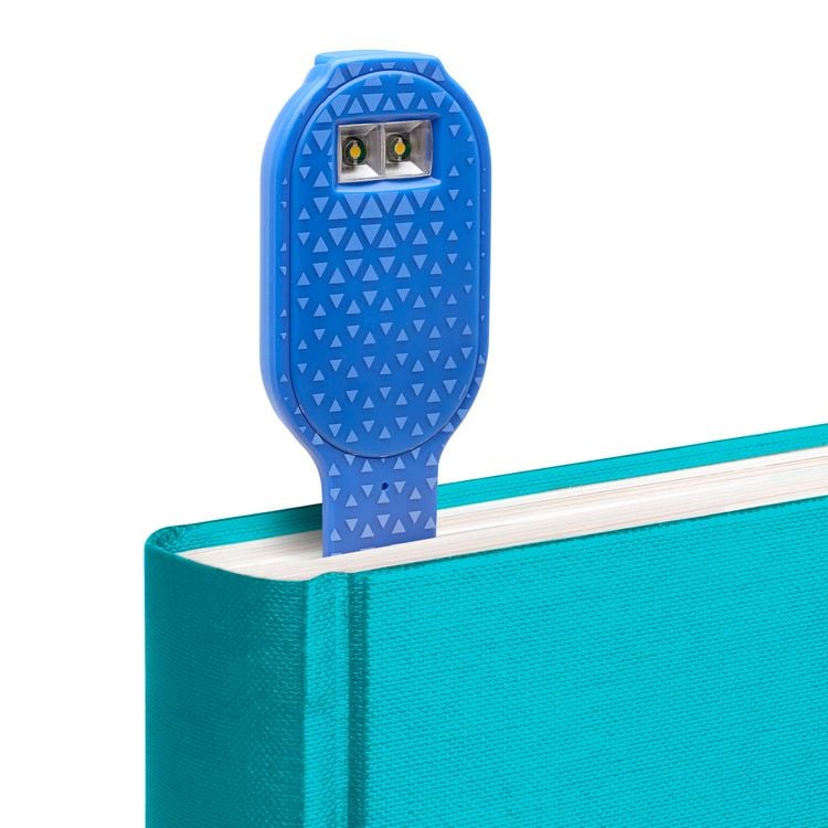 Produktbild: Flexilight RC (Blue Hexagonal) - wiederaufladbares Leselicht - 2 in 1 Leselampe & Lesezeichen - LED Leselicht - Geschenk für Leser, Buchliebhaber - De