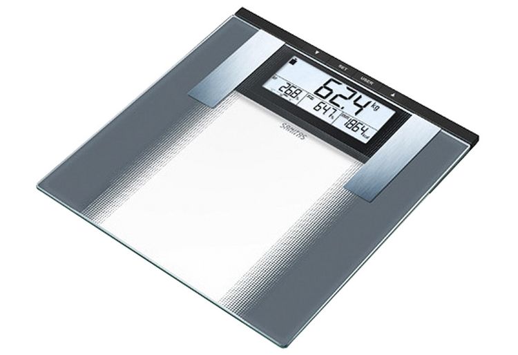 Produktbild: Sanitas SBG 21 K&ouml;rperanalysewaage 764.35 digital W&auml;gebereich (max.)=180kg Grau, Glas