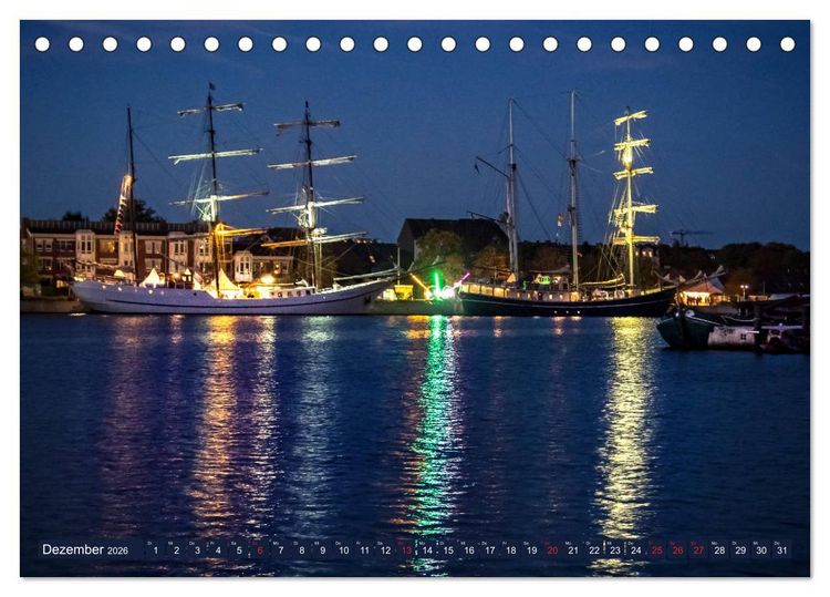 Produktbild: Wilhelmshaven, maritime Bilderreise (Tischkalender 2026 DIN A5 quer), CALVENDO Monatskalender
