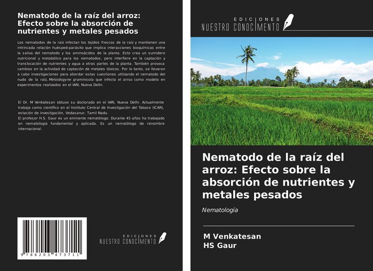 Produktbild: Nematodo de la ra&iacute;z del arroz: Efecto sobre la absorci&oacute;n de nutrientes y metales pesados
