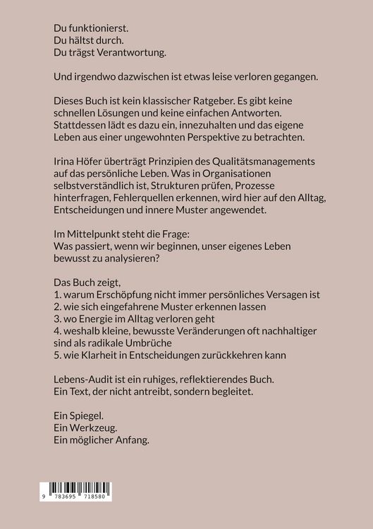 Produktbild: Das Audit deines Lebens