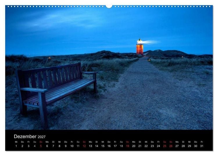 Produktbild: SYLT hinter den D&uuml;nen (hochwertiger Premium Wandkalender 2027 DIN A2 quer), Kunstdruck in Hochglanz