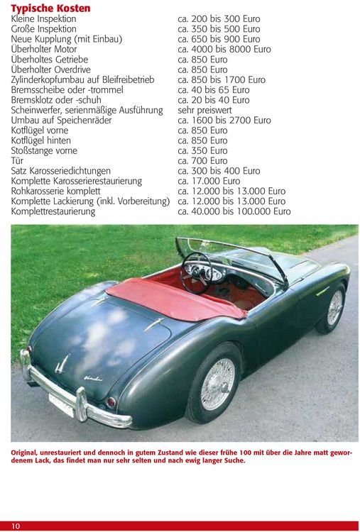 Praxisratgeber Klassikerkauf Austin Healey