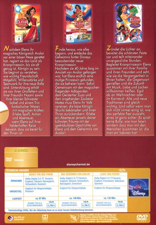 Produktbild: Elena von Avalor (Dreierpack) [3 DVDs]