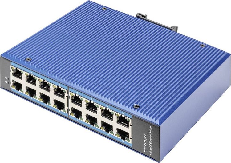 Produktbild: Digitus DN-651129 DN-651129 Industrial Ethernet Switch 16 Port 10 / 100 / 1000MBit/s