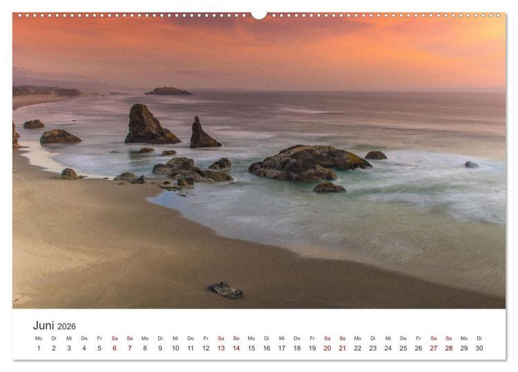 Produktbild: Oregon - Amerikas wundersch&ouml;ne Westk&uuml;ste (Wandkalender 2026 DIN A2 quer), CALVENDO Monatskalender