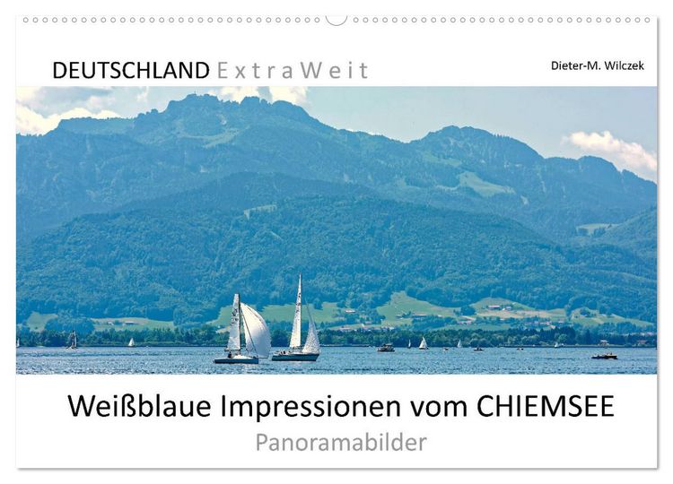 Produktbild: Wei&szlig;blaue Impressionen vom Chiemsee (Wandkalender 2026 DIN A2 quer), CALVENDO Monatskalender