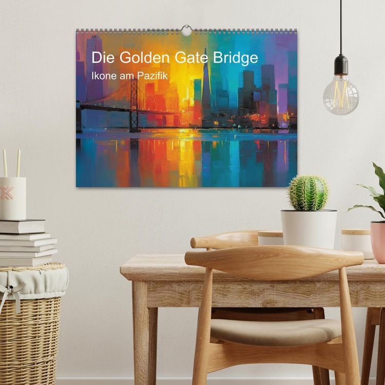 Produktbild: Die Golden Gate Bridge - Ikone am Pazifik (Wandkalender 2027 DIN A3 quer), CALVENDO Monatskalender