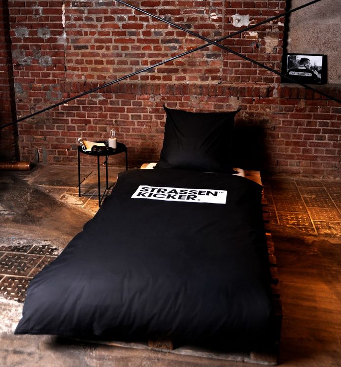 Herding STRASSENKICKER Bettwäsche Renforce Grau/Schwarz 80x80/155x220cm kaufen