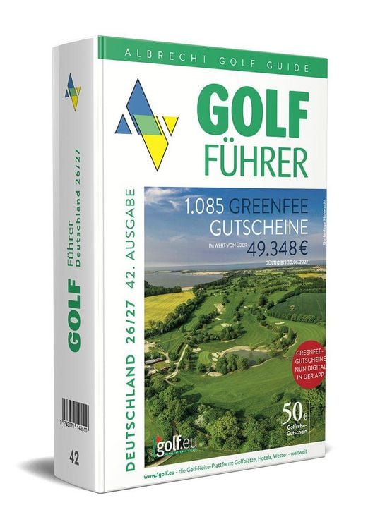 Produktbild: Albrecht Golf Führer Deutschland 26/27 inklusive Greenfee Gutscheinen