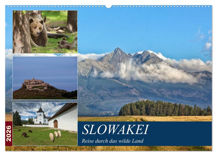 Produktbild: Slowakei - Reise durch das wilde Land (Wandkalender 2026 DIN A2 quer), CALVENDO Monatskalender