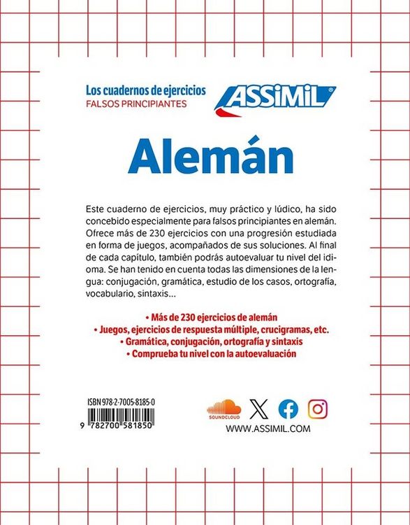 Produktbild: ASSiMiL Alem&aacute;n - Falsos principiantes - DaF-&Uuml;bungsheft - Niveau A2/B1