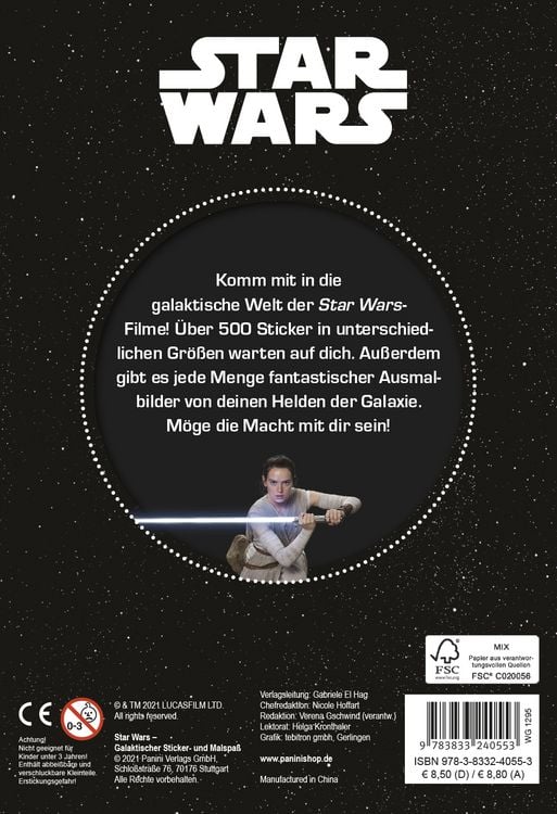 Produktbild: Star Wars: Galaktischer Sticker- und Malspa&szlig;